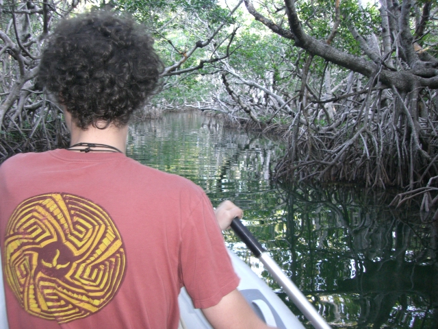 Benj in Mangrove Tunnel