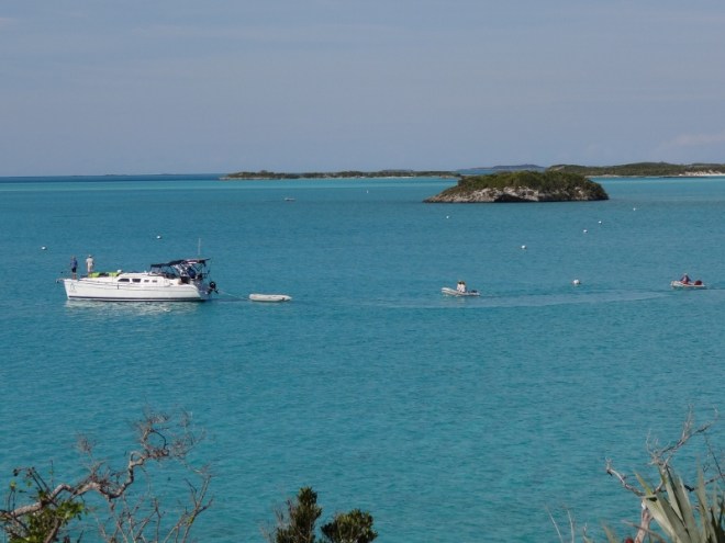 The naked boat. Overlooking Emerald Rock