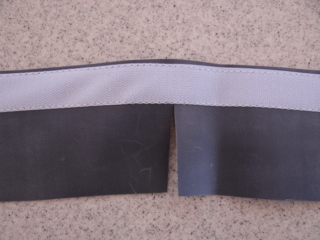 Velcro sewn to Hypalon strip