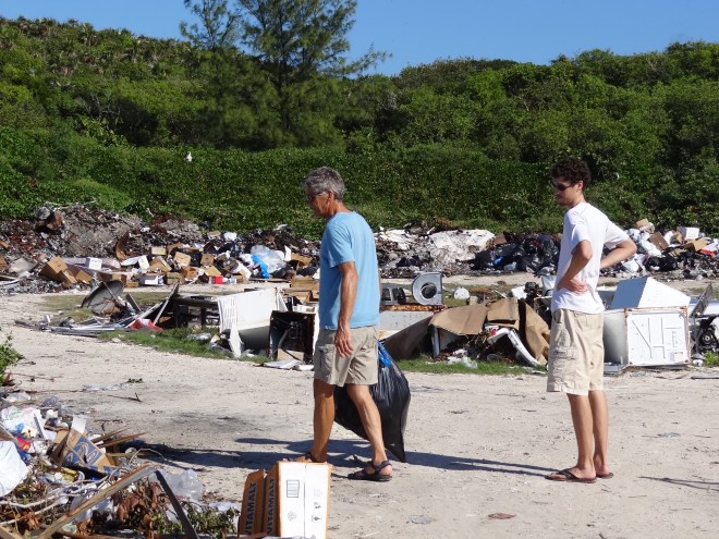 Will cost you $2.50/bag if you don't want to trek to the dump.