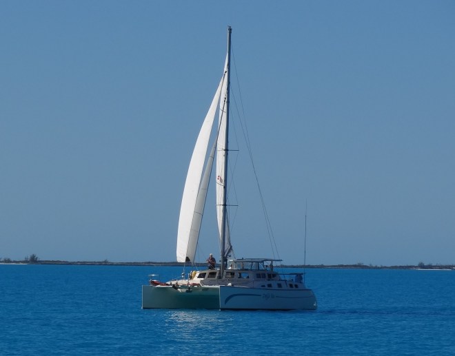 Sailing slowly, Deja Vu catches up.