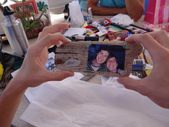 Our handiwork is admired. I think he likes it!