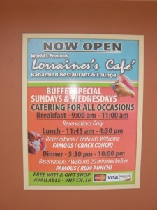 Lorraine's has a new sign and new exterior paint- nice!