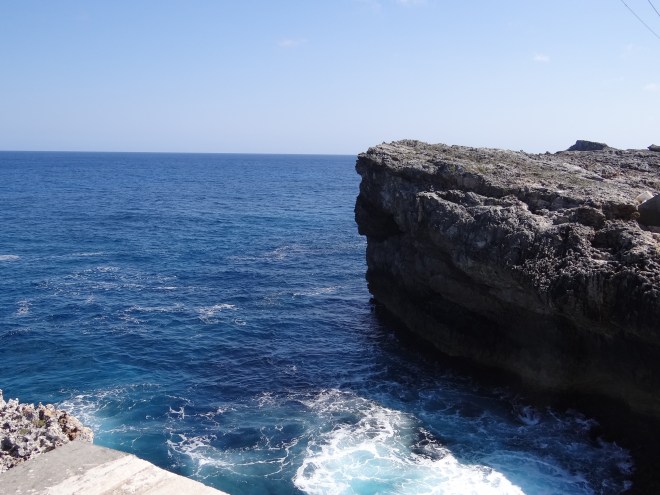 Waves on Atlantic side are expert at crashing.