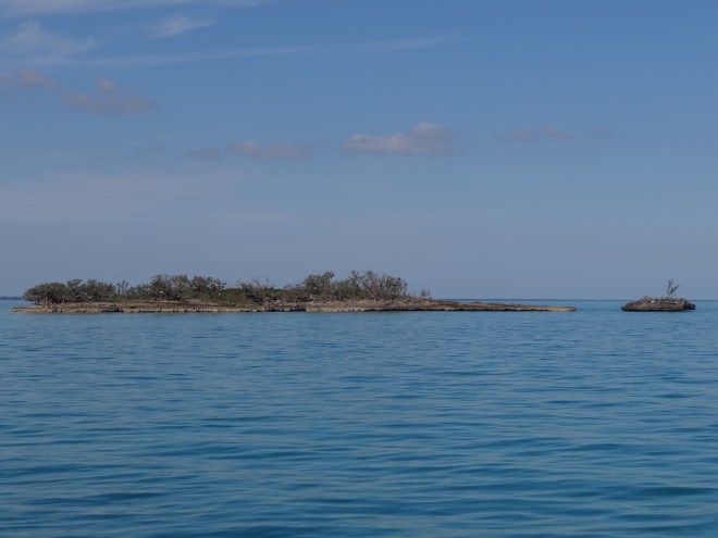 The Fish Cays are correctly named: saw fish, no lobsters.