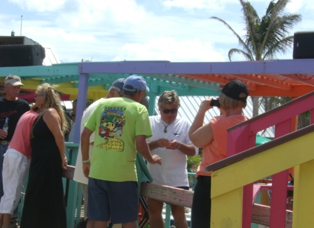 Barefoot Man signs new CD for a fan