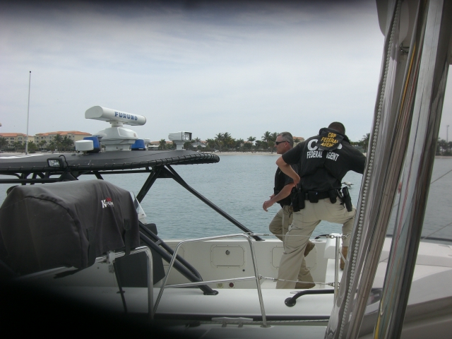 The welcoming committee departs