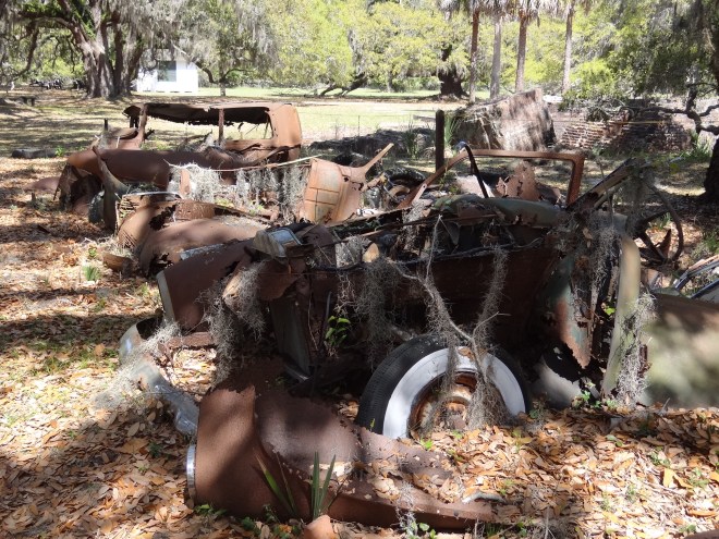 How can these be so rusted and still have shiny white walls?