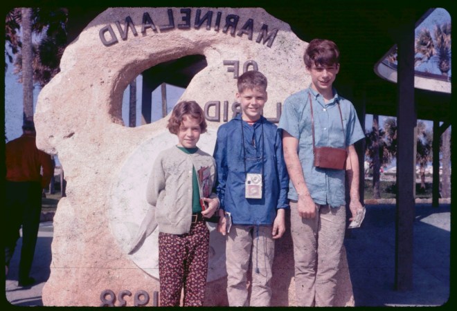 Jack, Russ and Chris pose for Mom- 1967