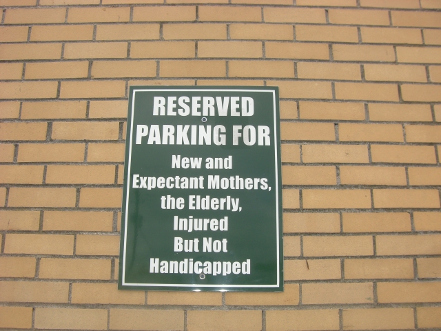 Parking space sign at Harris Teeter, Charleston, SC