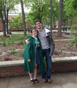 Happy grad Lily and Benj