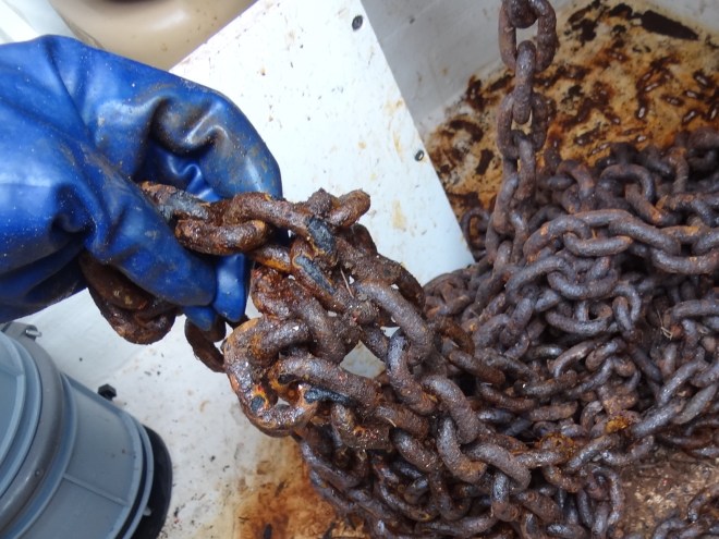 Would you trust your boat to this scrap metal?