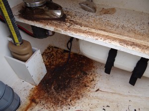 Anchor chain locker- "Before"