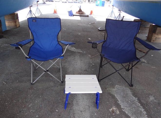 Lunch nook.  Oh you have "under the hulls seating?"  how nice.