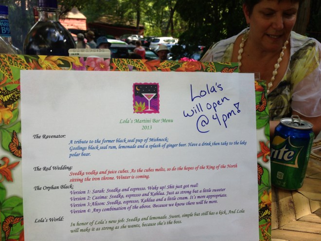 Lola's has THE best drink descriptions anywhere and drinks are fantastic too!