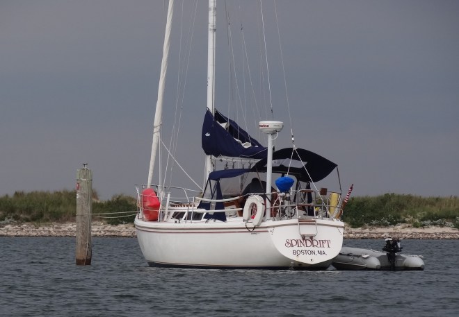 Line loops over the piling- quick and easy.