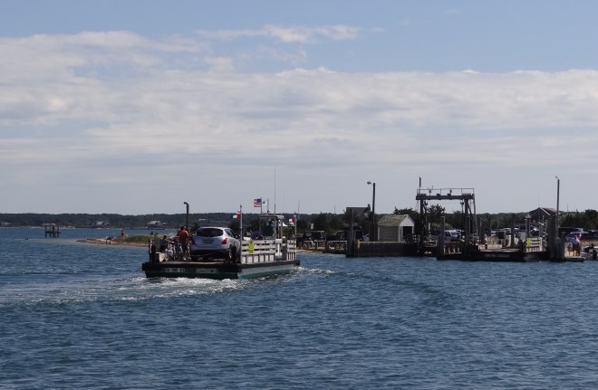 Ferry to Chappaquiddick. You can buy a "Chappy" T-shirt- of course