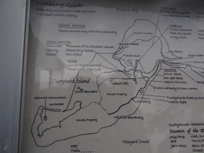 The Historical Society was closed but at least a map was posted.