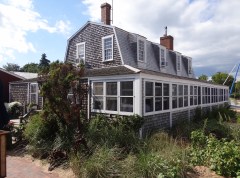 Eating on the porch gives you a beach view