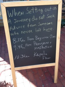 I liked this apropos sign