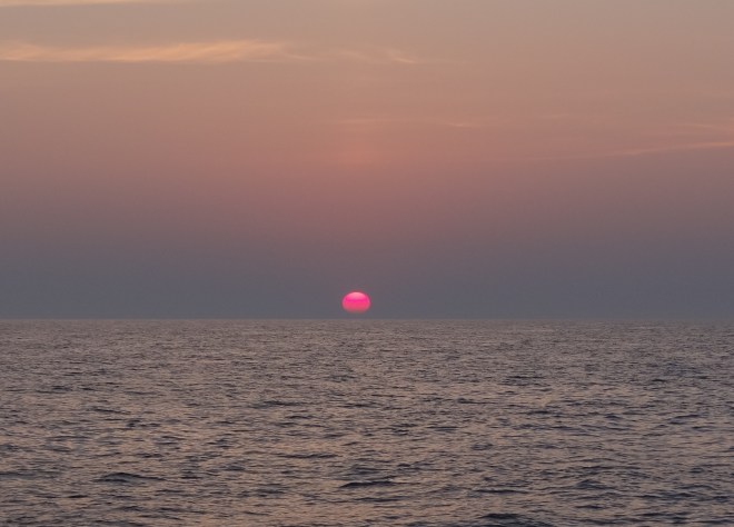 Sunrise off Cape May, NJ
