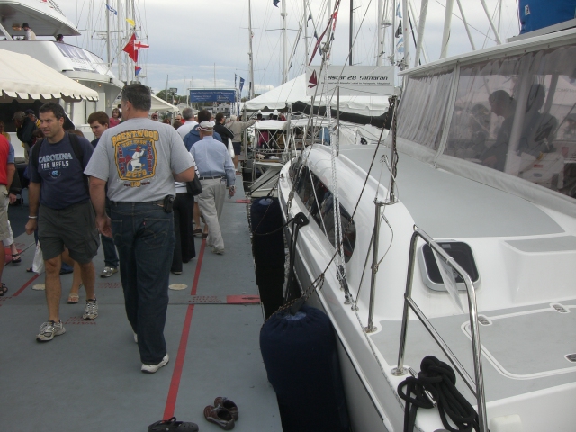 Our last boat show: Oct 2009, meeting MC for serious purchase discussions