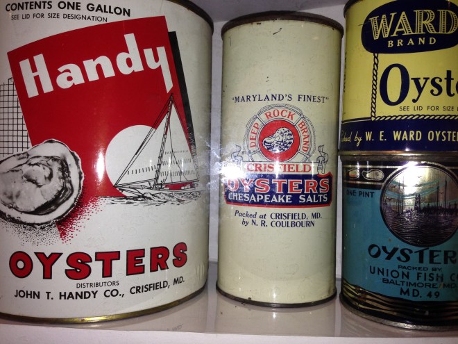 Canned oysters- a huge variety of labels to grab your attention