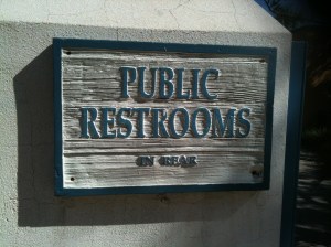 No shortage of restrooms in town