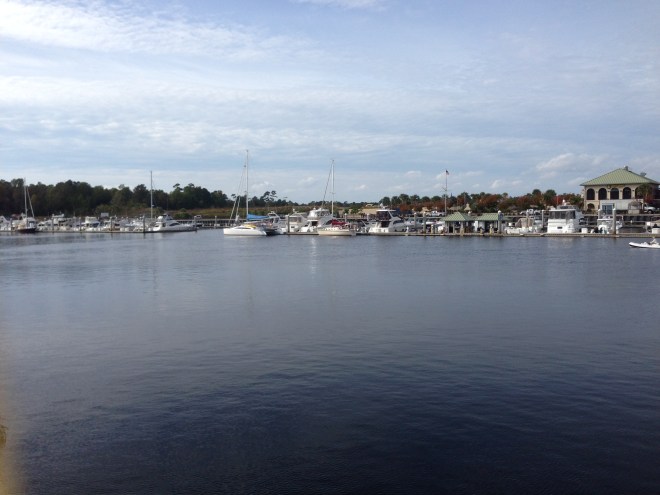 Ortolan rests easy at Barefoot Marina on the ICW at N. Myrtle Beach
