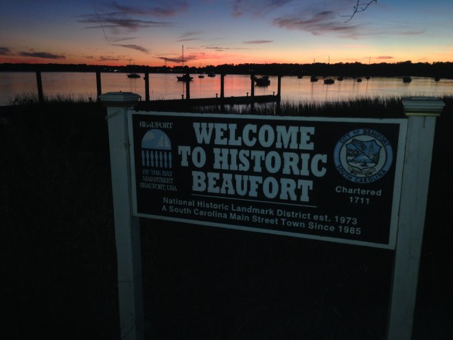 Looking out over the anchorage- we're too far back to see