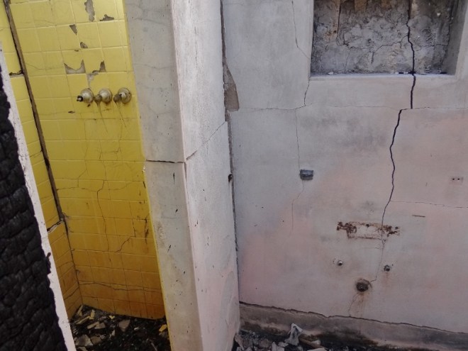 This only bit of color amid the living quarters ruins felt very odd