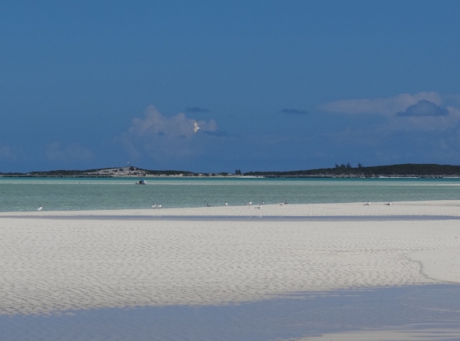 Looking toward Cave Cay. This is the white stuff we love!