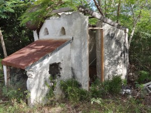 Outhouse (?) no longer in use- thankfully