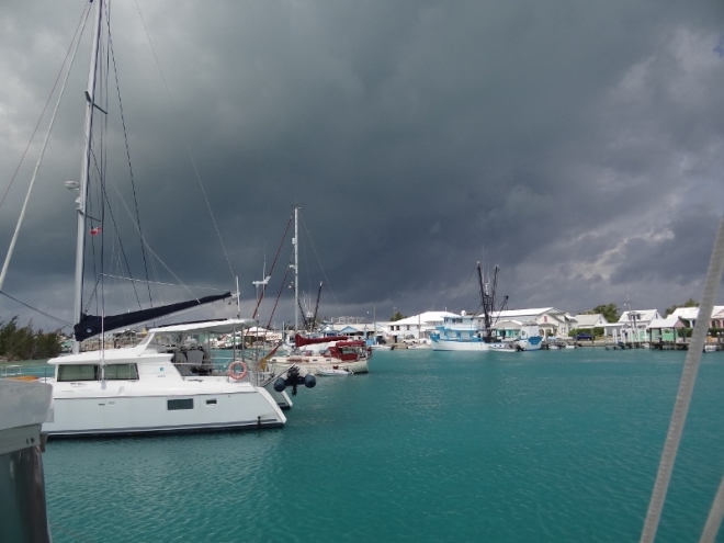 Seven snug moorings are available at the far east end of St Georges Cay, where Charles Island provides great protection from the cold front's strong winds
