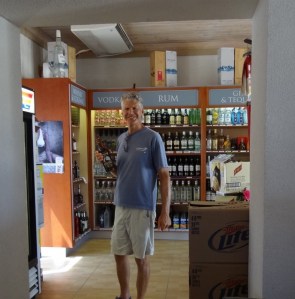 A happy Captain finds more Goslings rum