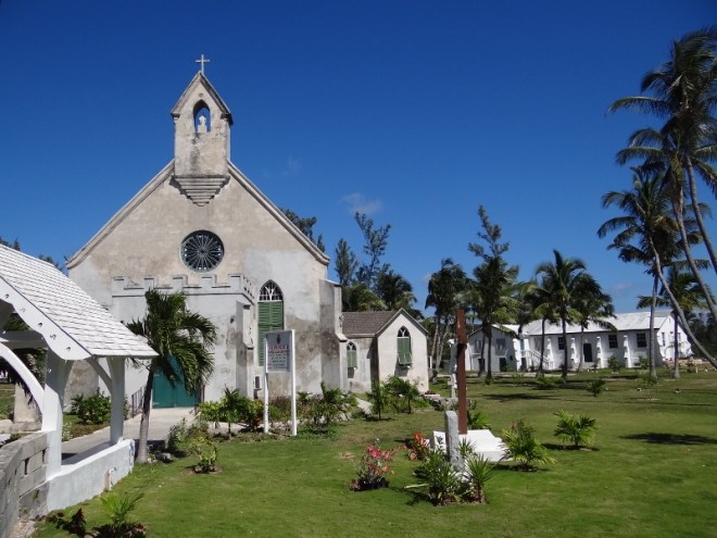 St Patrick's church with the parsonage to the right