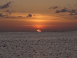 Sunset off West End, Grand Bahama Island