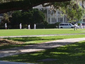 Croquet on the lawn of the Jekyll Island Club