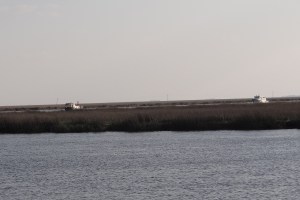 A high tide the other boats are easy to see
