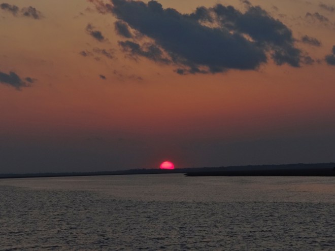 Sunset off Daufuskie Island, looking toward Savannah