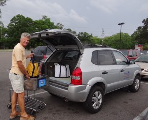 Shopping can be so easy with a car