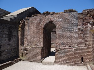 Early in the attack an explosion rocked the powder room walls enough to move them