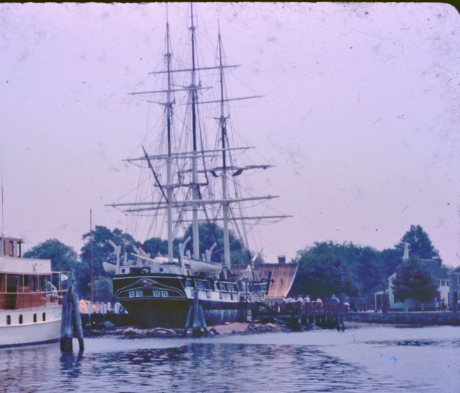 Circa 1964, from Rackliffe family slides- the Morgan at Mystic Seaport
