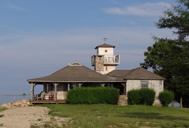 The side view, looking east out toward the harbor entrance and the anchorage