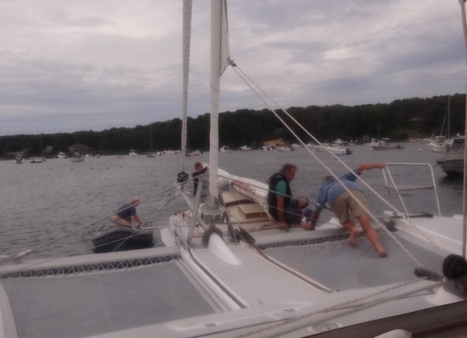 If a boat dragged into us this is what it would look like