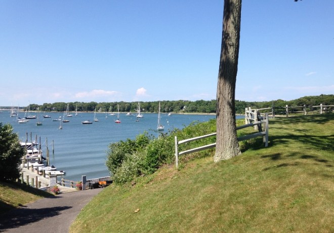 Taken with the iPhone, you can barely see us in our pretty  almost corner spot