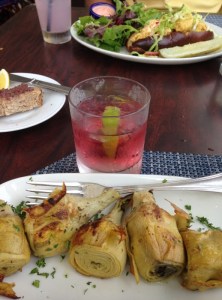 Famished after all that heavy lifting-lunch at the Atlantic