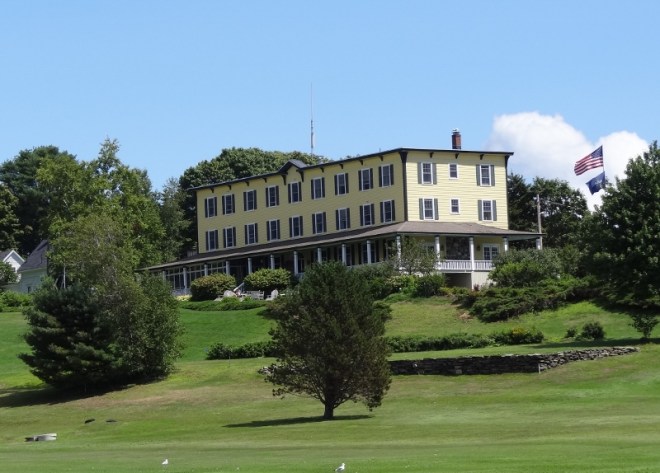 The porch and lawn chairs are the perfect place to enjoy an evening libation