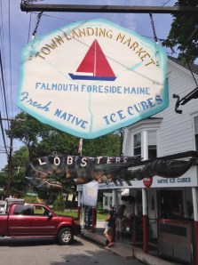 After anchoring we went over to Falmouth Foreside for lunch and lobsters to steam for dinner
