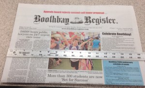 Old style wide newspaper- remember those?